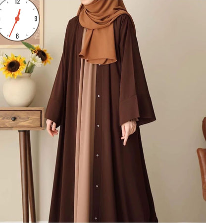 Chocolaty Abaya With inner attached &amp; Stoller