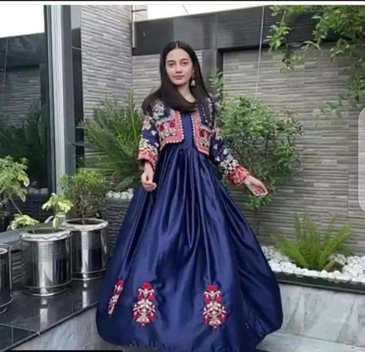 Embroidery Bunch Maxi With Emb Separate Koti 2 Pcs