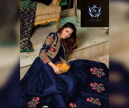 Embroidery Bunch Maxi With Emb Separate Koti 2 Pcs
